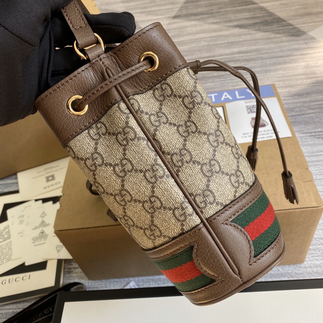 Gucci Ophidia Mini GG Bucket Bag Shoulder Bag 550620